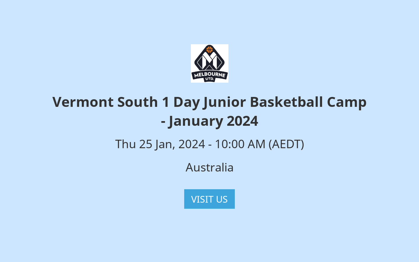 Vermont South 1 Day Junior Basketball Camp January 2024